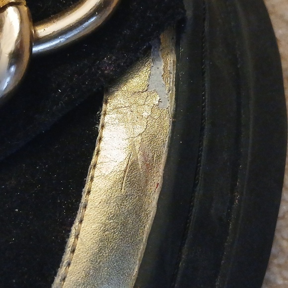 JEFFREY CAMPBELL Ibiza "wedge Black Gold Chain Sneaker women size 8. - Picture 9 of 10